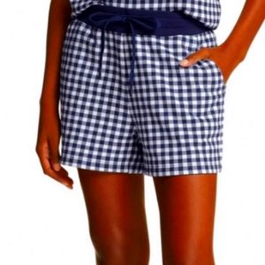 Draper James Natalie Sweatshorts in Gingham size medium with pockets